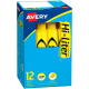 Resaltador Estándar Amarillo Pastel caja con 12 piezas